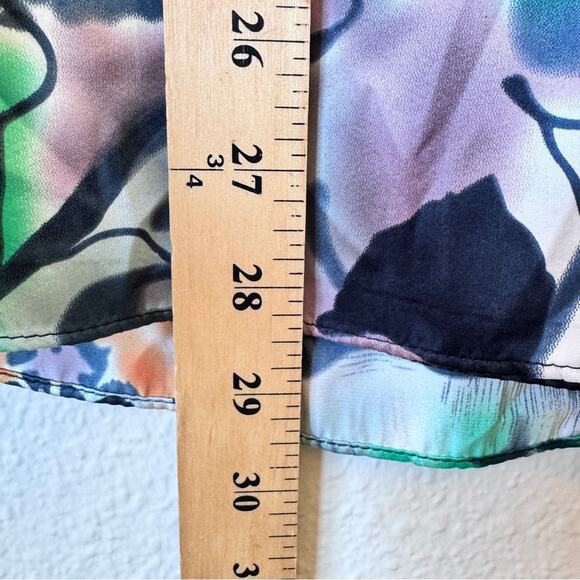 Vintage Y2K The Limited Grey Green Floral Strapless Dress Womens 8 Mini - Picture 6 of 11